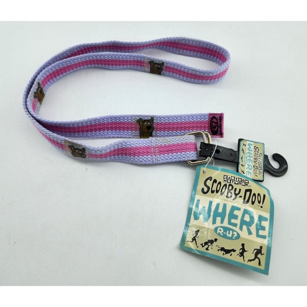 NEW 2001 Scooby-Doo Where R-U? Pink & Purple Woven Belt Youth OSFA Warner‎ Bros